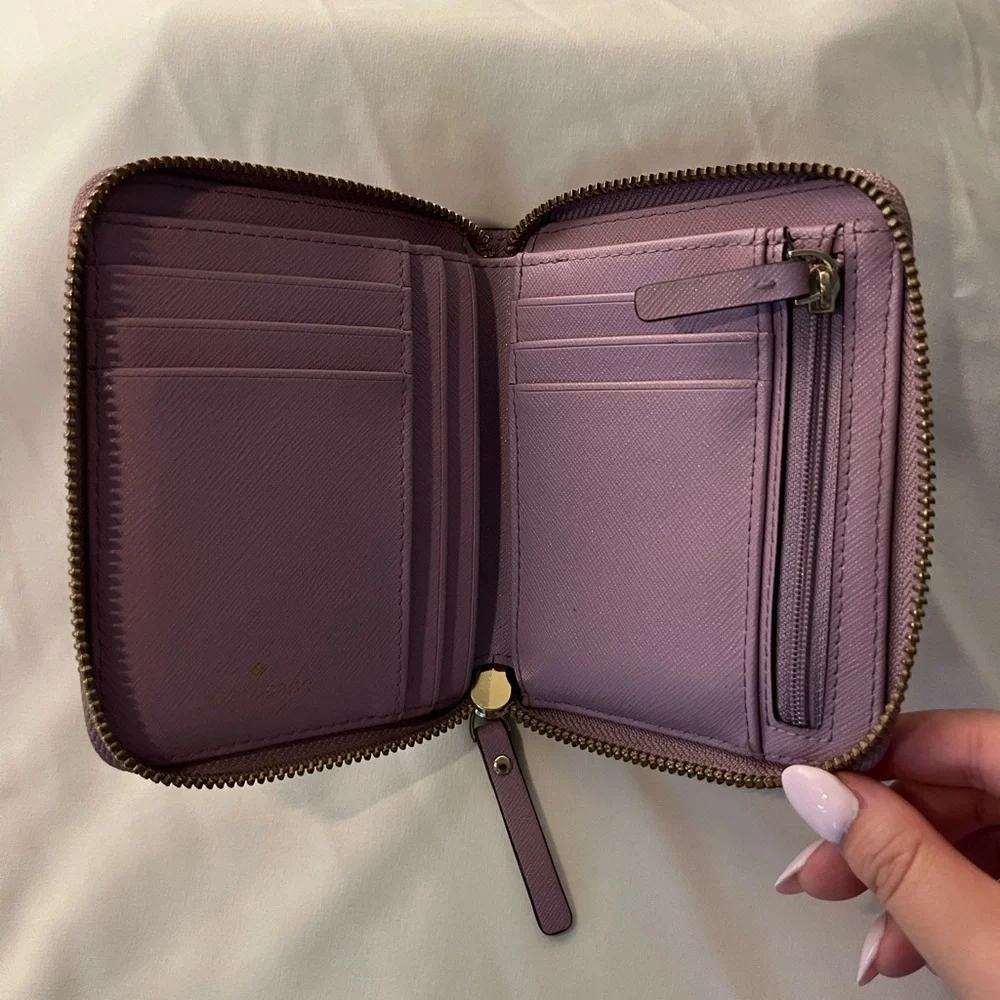 Kate Spade Darci Laurel Way Saffiano Leather Bifold Zip-Around Wallet